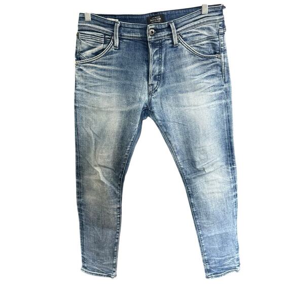 Jack & Jones Glenn Fox Comfort Men 32x32 Blue Slim Fit Stretch Jeans - Picture 1 of 13